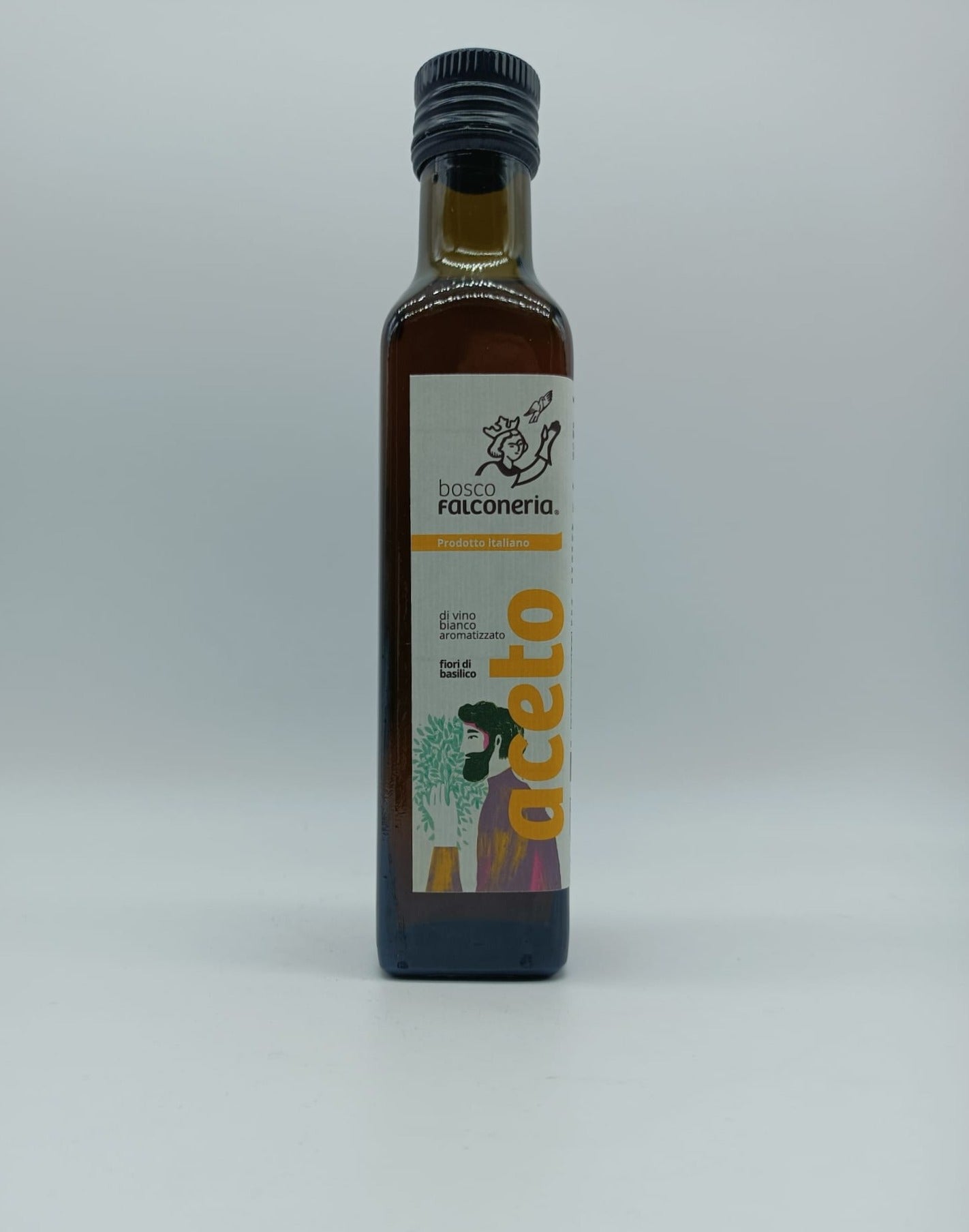 Aceto aromatizzato Fiori di Basilico 0,250 l - Bosco Falconeria