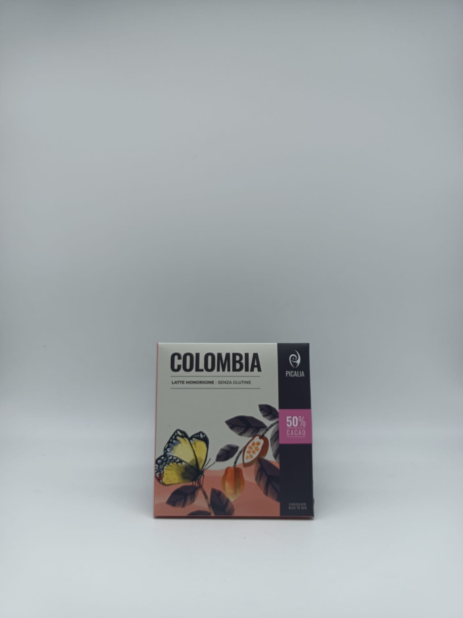 Tavoletta di cioccolato Colombia Latte 50% senza glutine 50 g - Picalia