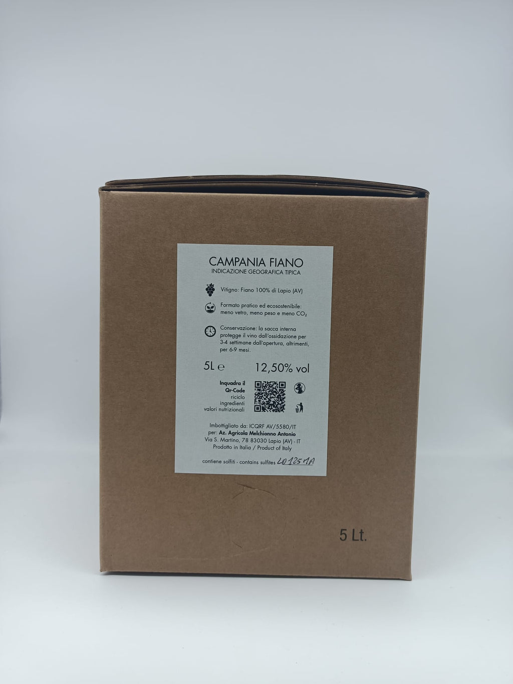 Bag in Box 5 Litri Campania Fiano IGT - Il Sole e il Lupo