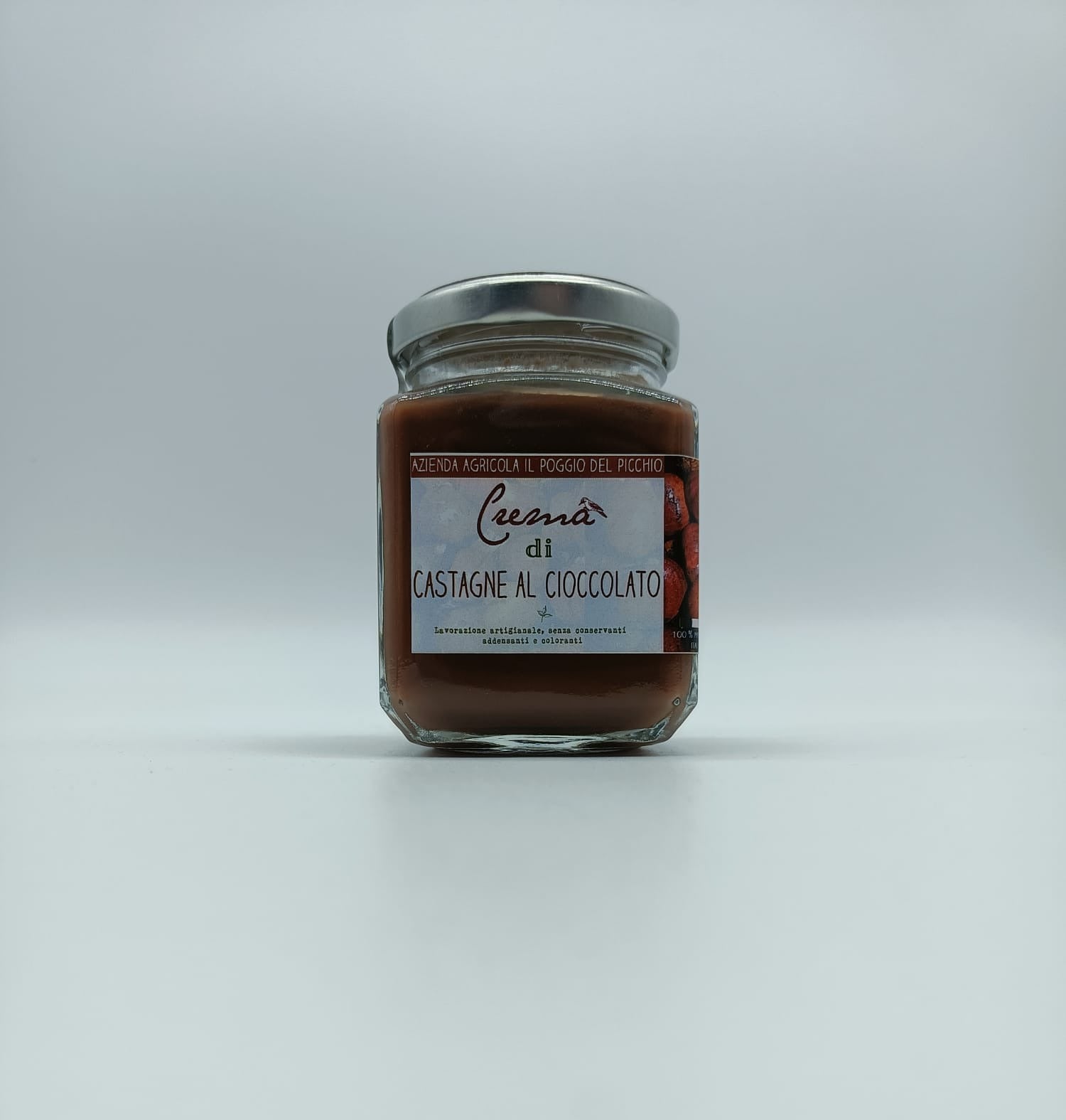 Crema di castagne al cioccolato 220 g - Azienda Agricola Poggio del Picchio