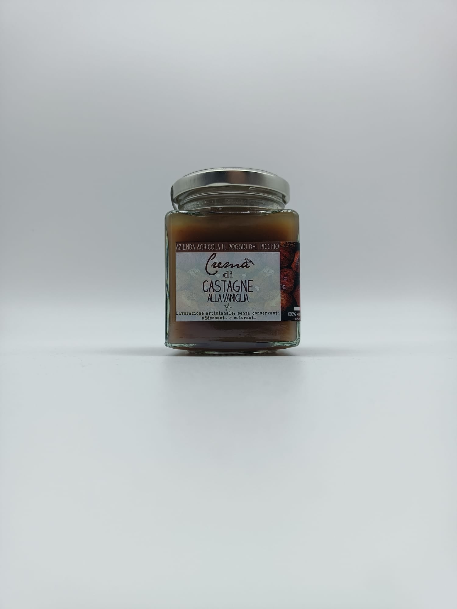 Crema di castagne e vaniglia 220 g - Azienda Agricola Poggio del Picchio
