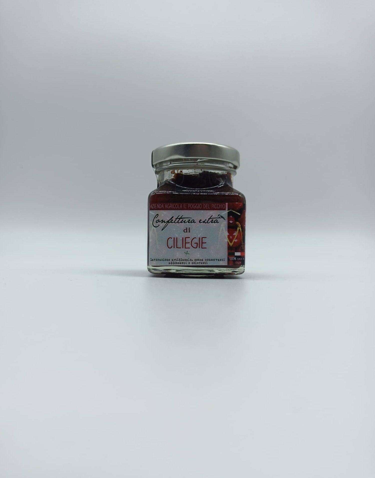 Confettura artigianale extra di Ciliegie 110 g - Azienda Agricola Poggio del Picchio